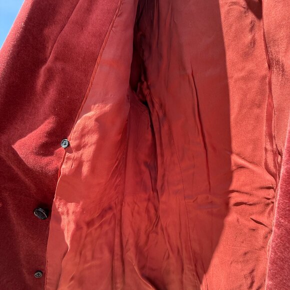 EUC Banana Republic Double-Breasted Cabin Red Velvet Blazer - Picture 10 of 12